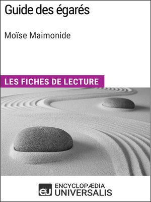 cover image of Guide des égarés de Moïse Maimonide